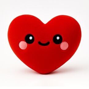 Squidglys J'Adoramals Heart Red Plush Toy