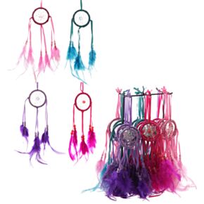 Bright Mini Feather Dreamcatchers