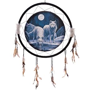 Lisa Parker Warriors of Winter Wolf Dreamcatcher 60cm