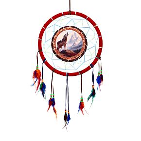 Mountain Wolf Dreamcatcher 33cm