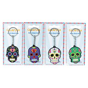 Day of the Dead Skull PVC Keyring Day of the Dead Skull PVC Keyring