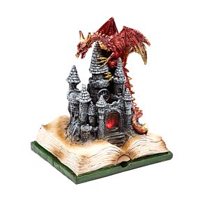 Dark Legends LED Enchanted Fairytale Castle Fire Dragon