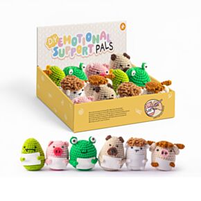 Positive Emotional Support Crochet Animals Mix 2 (Blank Message Card)