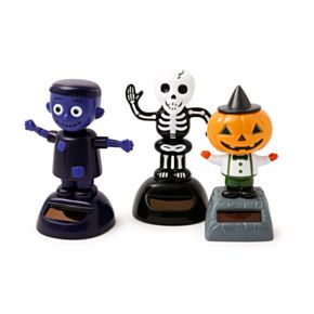 Spooky Frankenstein, Skeleton & Pumpkin Head Solar Pal