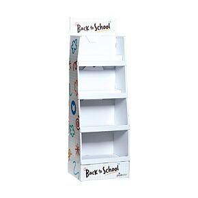 Back to School Essentials 4-Shelf FSDU Display Unit Only