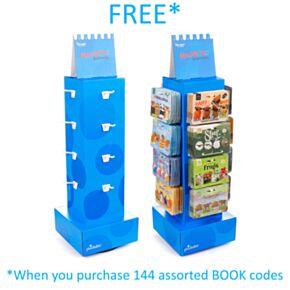 16 Hook Rotating FSDU Display Unit for Magnetic Bookmarks