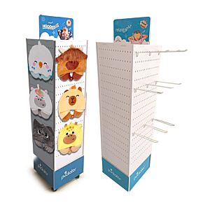 30 Hook Rotating Pegboard FSDU Display Unit for Hoodeazzz Travel Pillows