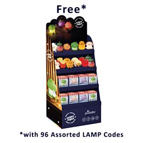 Lamp Night Light 4-Shelf FSDU Display Unit Only