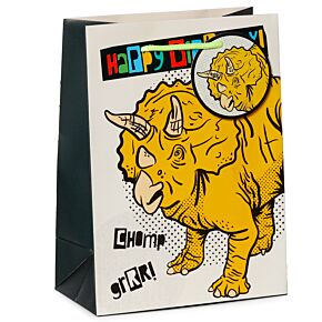 Happy Birthday Dinosauria Gift Bag Medium