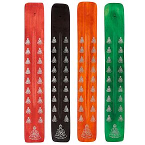 Buddha Wooden Ashcatcher Incense Sticks Burner