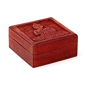 Mango Wood Carved Thai Buddha Trinket Box Mango Wood Carved Thai Buddha Trinket Box