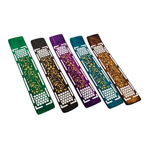 Mango Wood Ashcatcher Incense Stick Burner with Honeycomb Pattern