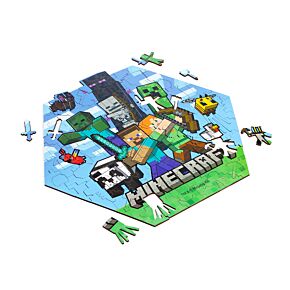 Minecraft 130pc Shaped Jigsaw Puzzle