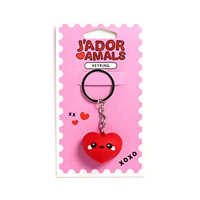 J'Adoramals Heart 3D PVC Keyring