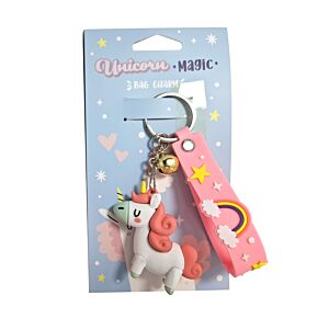 Unicorn Magic 3D Bag Charm Keyring