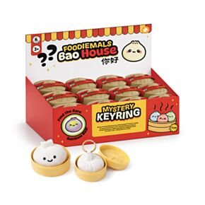 Mystery Foodiemals Bao House Bao Bun Keyring Blind Box (Rare Rainbow to Collect)