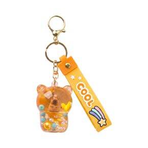 QuirKeys Capybara & Duck Liquid Keyring PVC Bag Charm