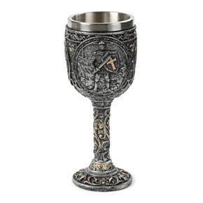 Decorative Knight & Castle Goblet