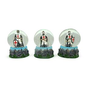 Crusader Knight & Castle Snow Globe Crusader Knight & Castle Snow Globe