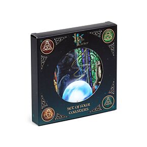 Lisa Parker Magical Cats Set of 4 Cork Coasters (New 2025)