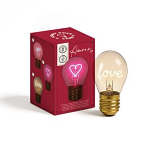 Amore Heart & Love Bulb Shaped Lamp