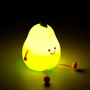 Foodiemals Pear Colour Change LED Night Light Sleep Lamp
