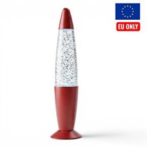 Colour Change USB Glitter Lamp Red