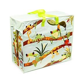 Tropical Frogs Zip Up Laundry Storage Bag