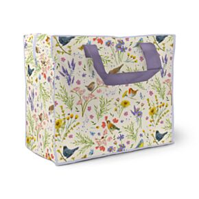 Jan Pashley Wings & Wildflowers Zip Up Laundry Storage Bag