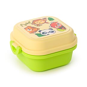 Adoramals Wild Clip Lock Stacked Bento Snack Lunch Box