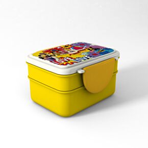 The Beatles Yellow Submarine Clip Lock Stacked Bento Lunch Box with Cutlery