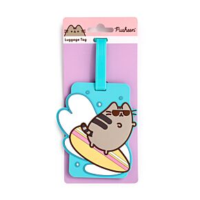 Pusheen the Cat Summer Surfer PVC Luggage Tag