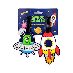 Space Cadets PVC Luggage Tag Set of 2