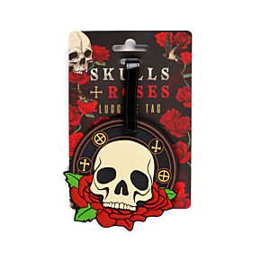 Skulls & Roses PVC Luggage Tag