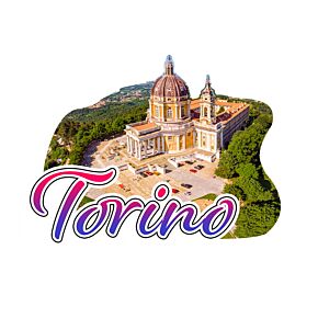 3D Printed Souvenir Magnet Torino Superga