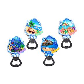 Souvenir Seaside Magnet Bottle Opener Beach & Waterfront Scenes
