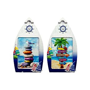 Souvenir Seaside Magnet Boat Shaped Beach Life