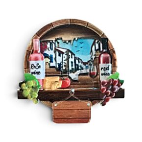 Souvenir Seaside Magnet Wine & Cheese
