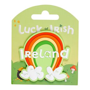 Luck of the Irish Rainbow Ireland Souvenir PVC Magnet