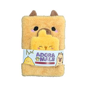 Capybara Plush Notebook with Pouch & Mini Notebook