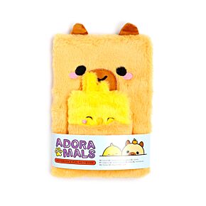 Capybara Plush Notebook with Pouch & Mini Notebook