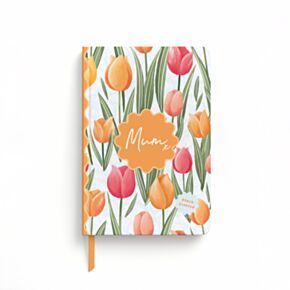 Mother's Day Mum Tulip Recycled Paper A5 Scented Notebook