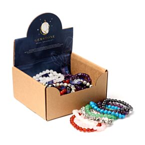 Gemstone Round Beads Beaded Bracelet