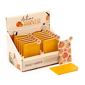 Autumn Harvest Pocket Mirror in Sleeve