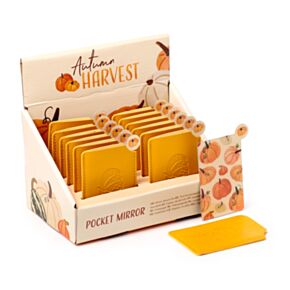 Autumn Harvest Pocket Mirror in Sleeve