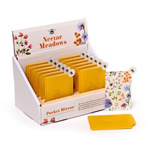 Nectar Meadows Bee Pocket Mirror in Sleeve