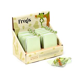 Tropical Frogs Pocket Mirror in Sleeve