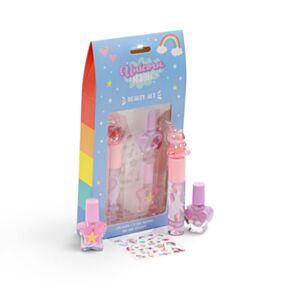 Unicorn Magic Kids Lip Gloss & Nail Cosmetic Beauty Set