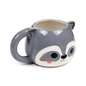 Adoramals Raccoon Head Ceramic Shaped Mug