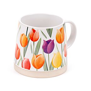 Tulips Tapered Stoneware Mug